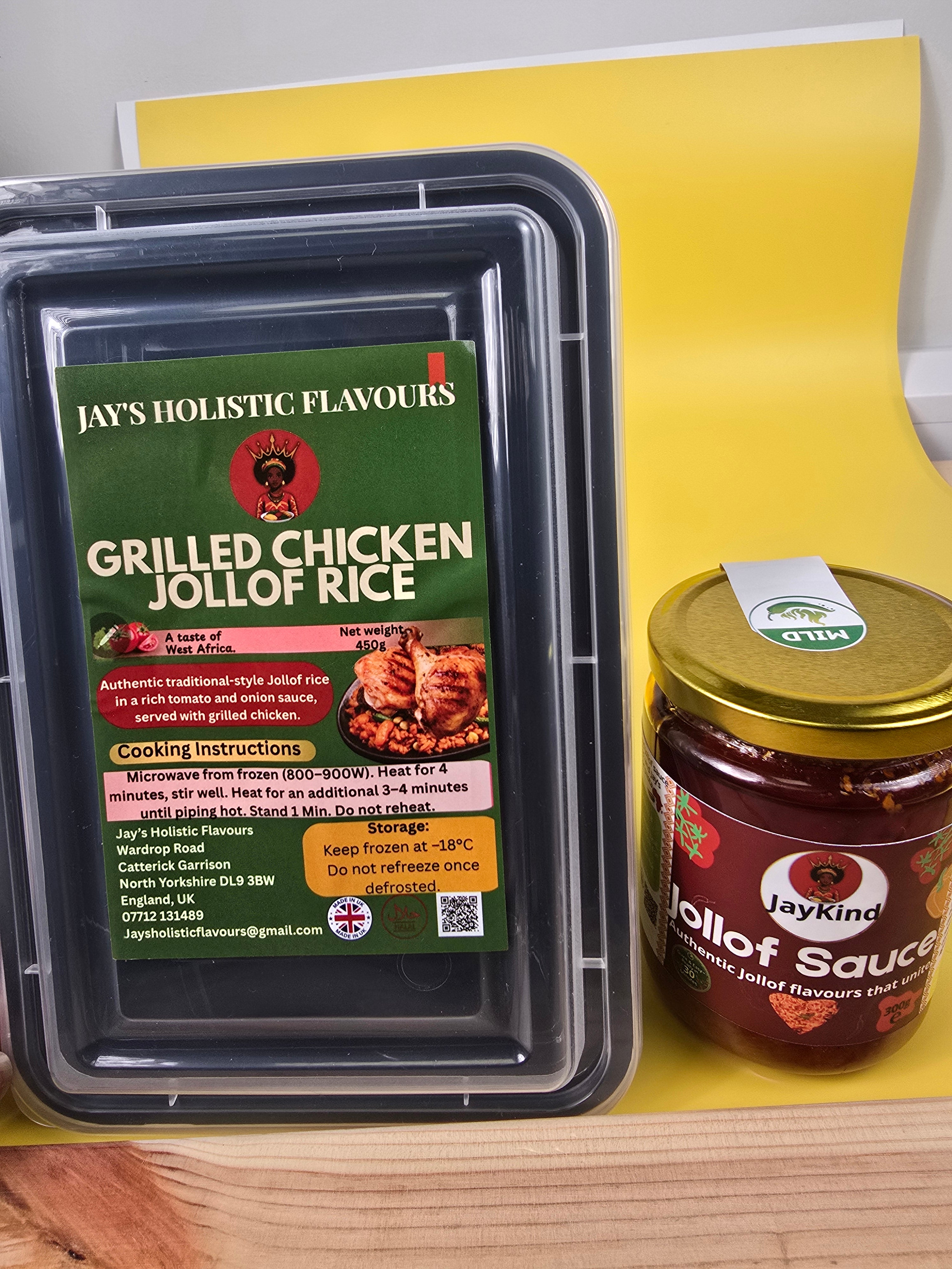 Frozen Jollof Rice with Grilled Chicken (450g)