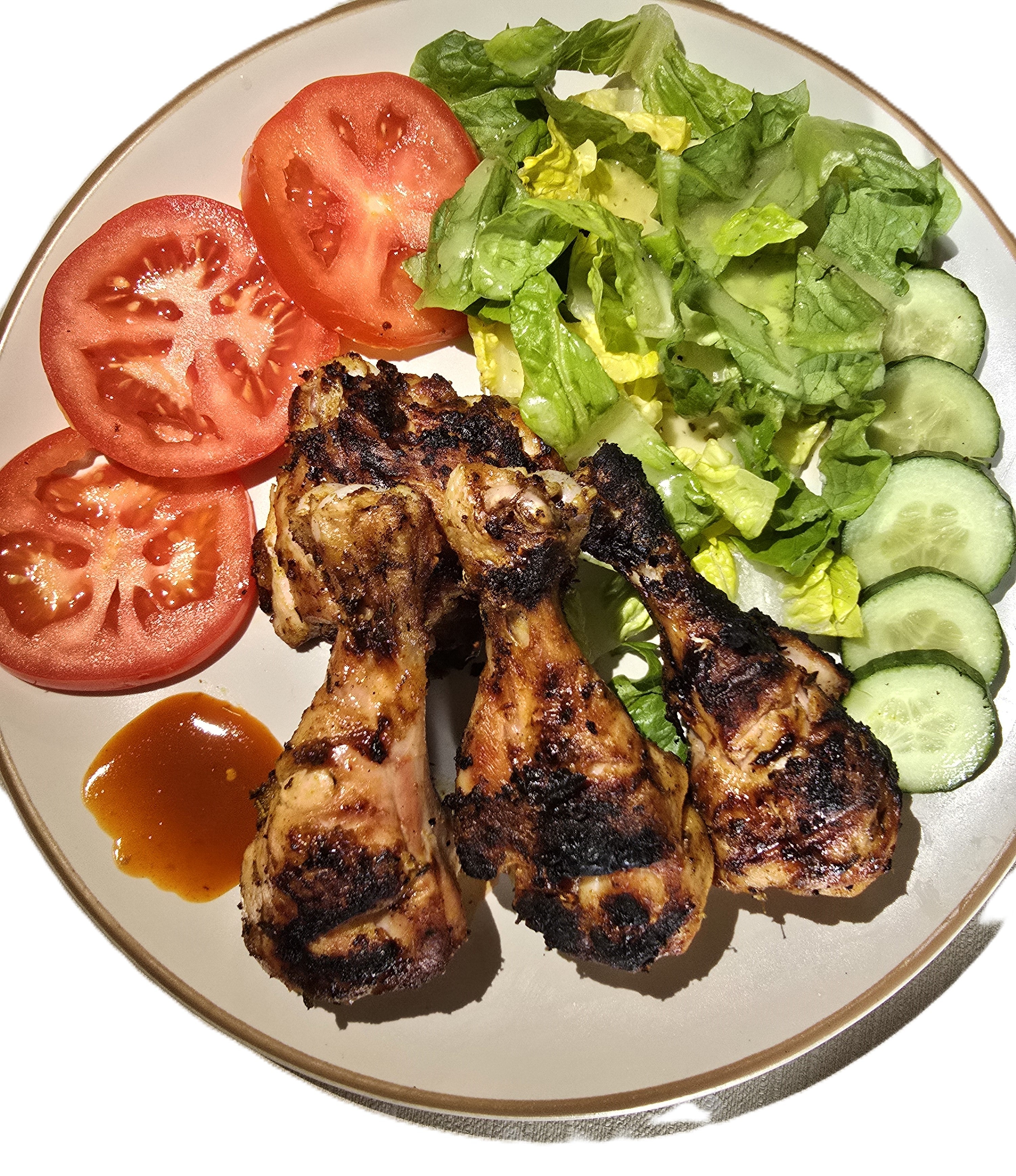 Grilled Chicken with Salad