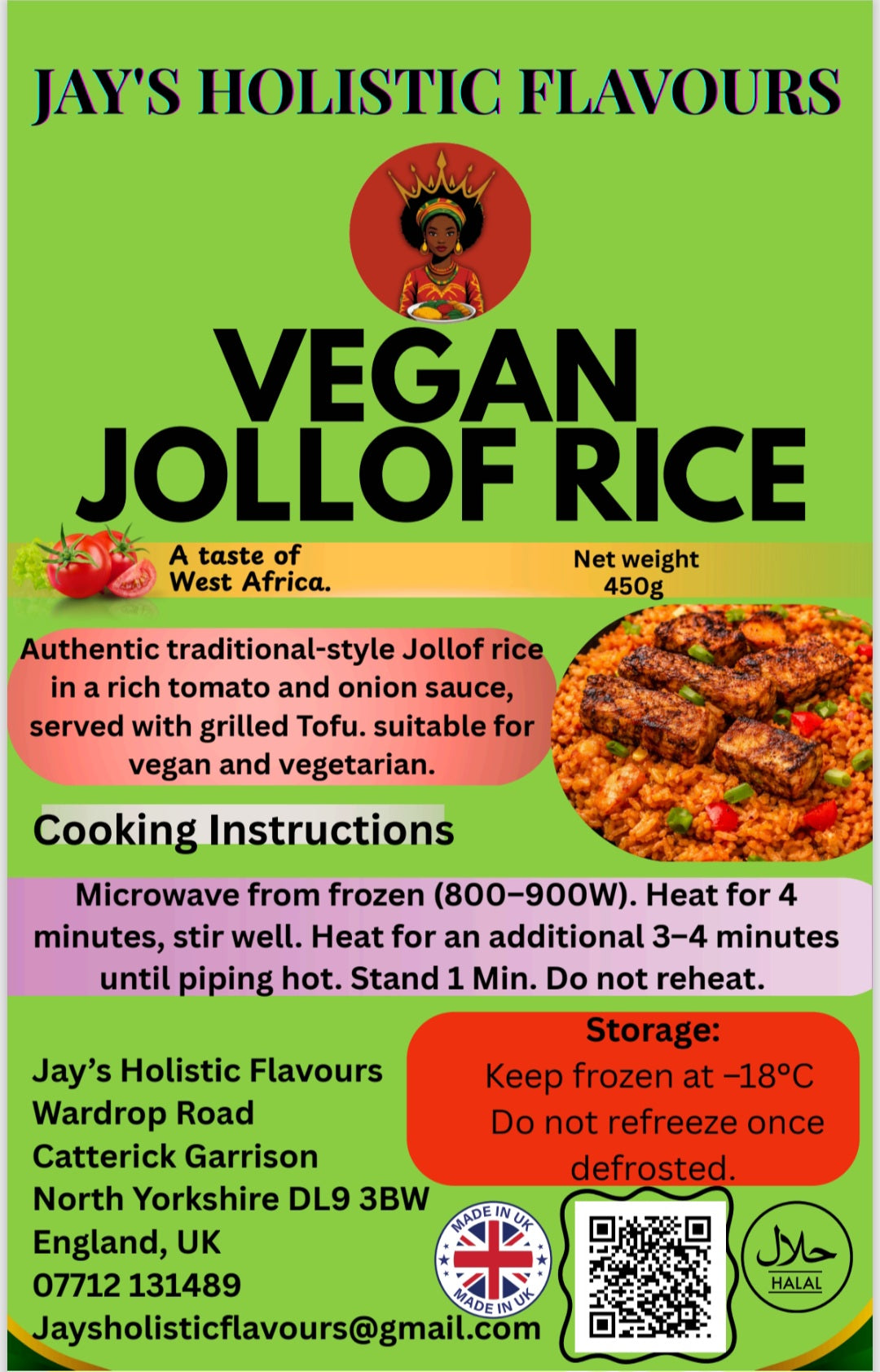 Vegan Jollof Rice with Tofu