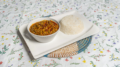 Authentic Okra Soup with Rice