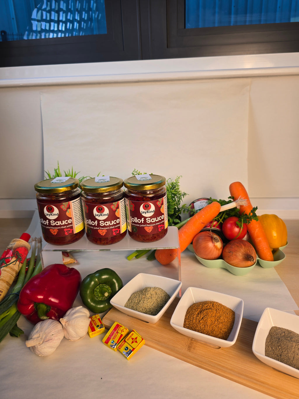 JayKind Jollof Cooking Sauces – Bundle of 3 (300g per Jar)