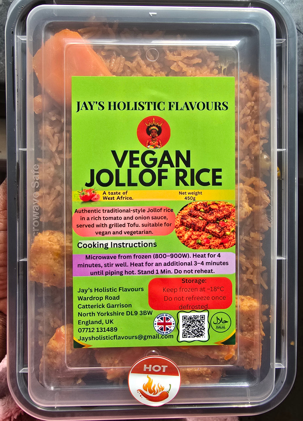 Vegan Jollof Rice with Tofu