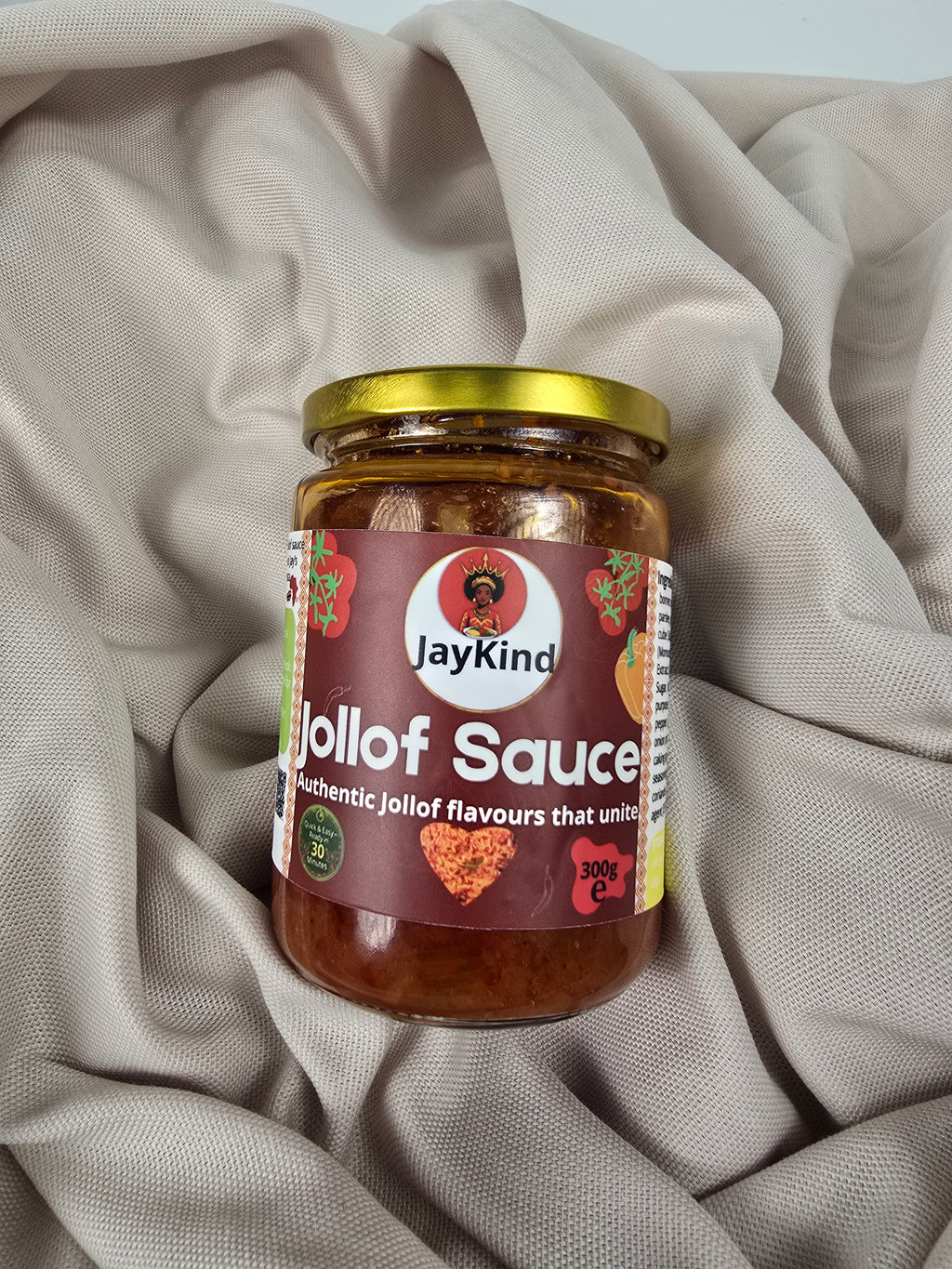 JayKind Jollof Cooking Sauces – Bundle of 3 (300g per Jar)