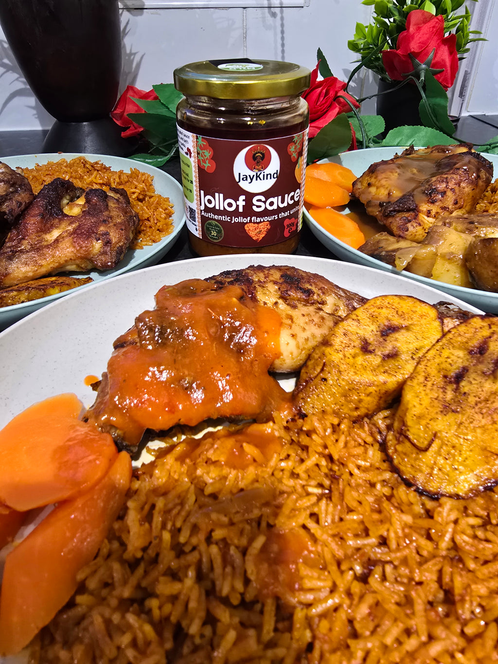 JayKind Jollof Cooking Sauces – Bundle of 3 (300g per Jar)