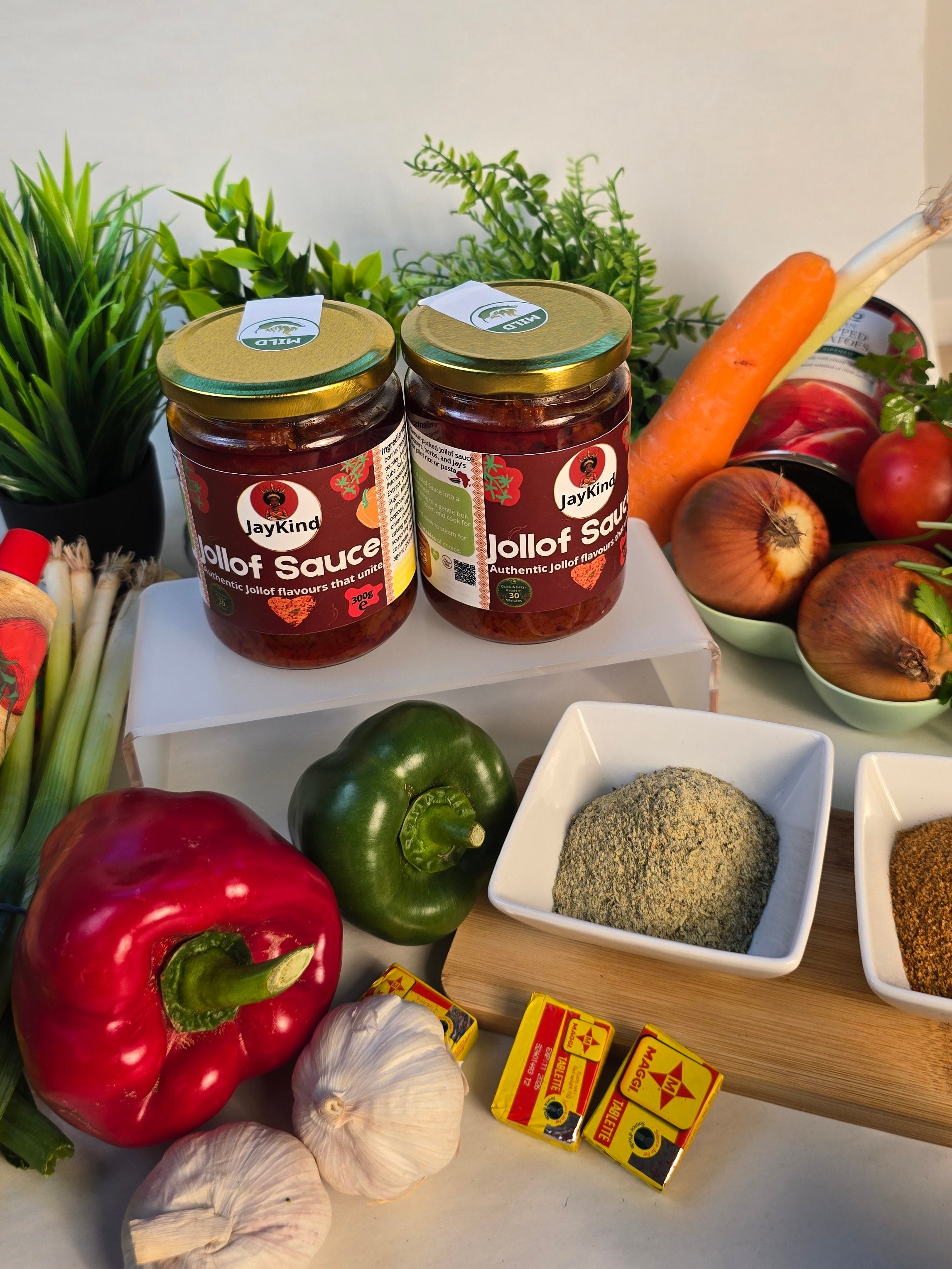 JayKind Jollof Cooking Sauces Bundle 2 Jars (300g per jar)