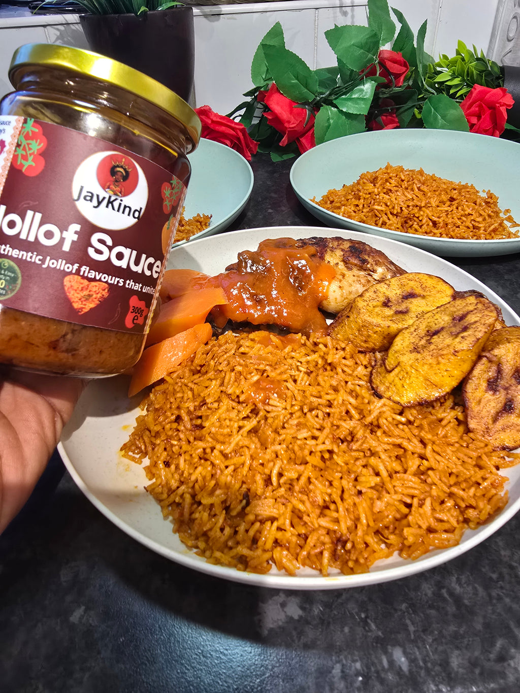 JayKind Jollof Cooking Sauces – Bundle of 3 (300g per Jar)